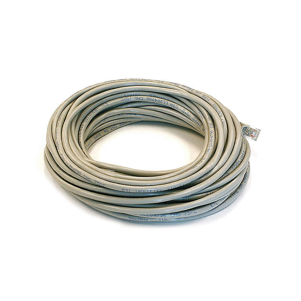 MONOPRICE 2157 Patch Cord,Cat 5e,Booted,Gray,50 ft. 5VZE8