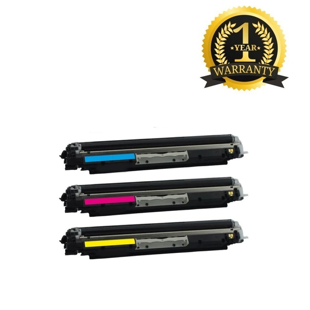 3PK CE311A, CE312A, CE313A CYM Toner Cartridge Compatible for HP (126A) CP1025