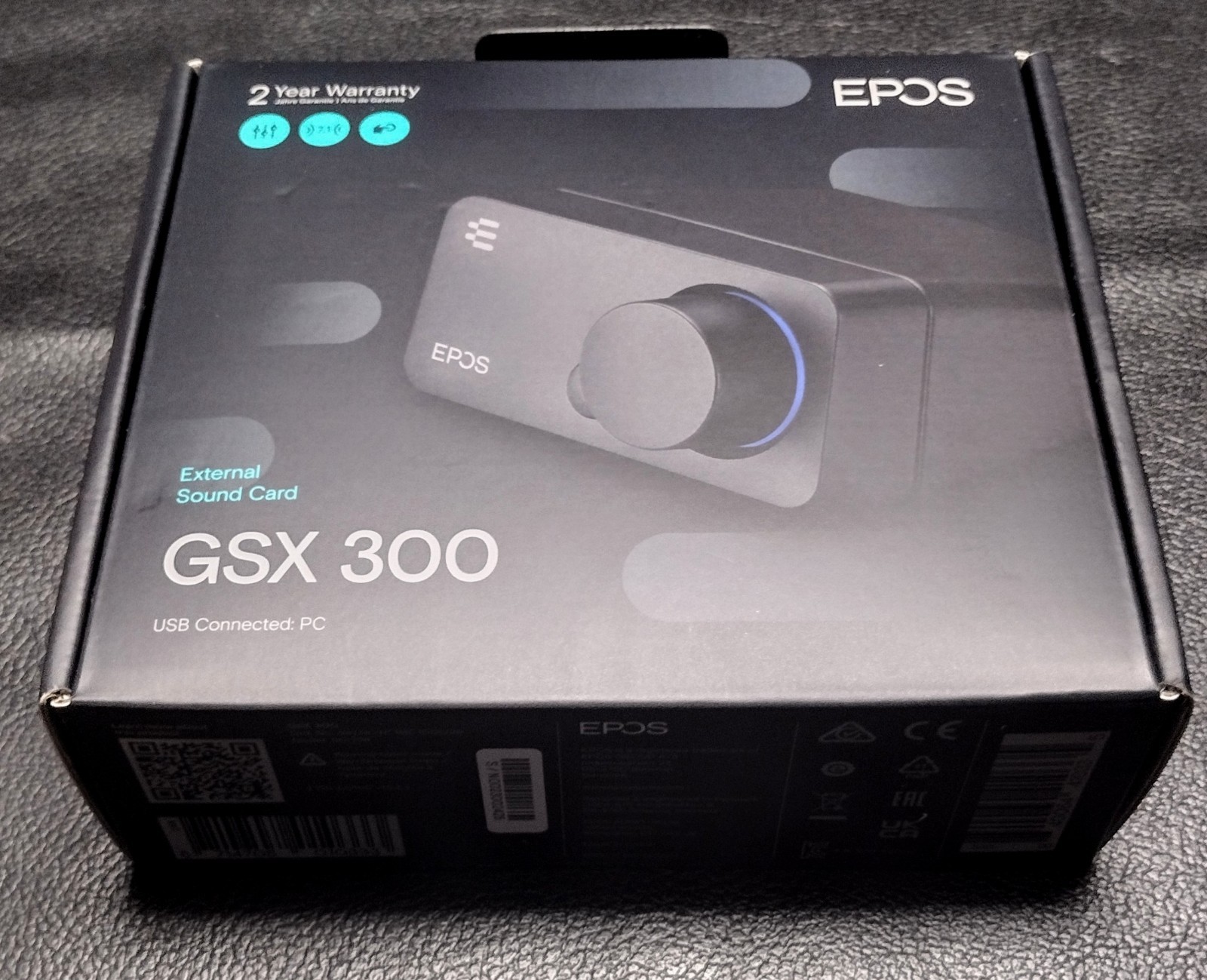 New Sealed EPOS Sennheiser GSX 300 Gaming Dac - External Sound Card - Black