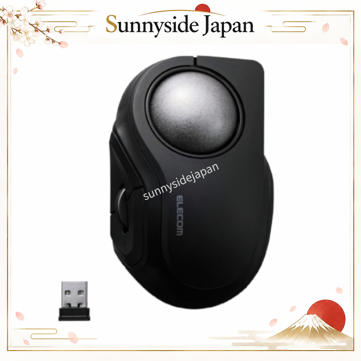 ELECOM mouse Genuine trackball wireless index black M-DT2DRBK Japan