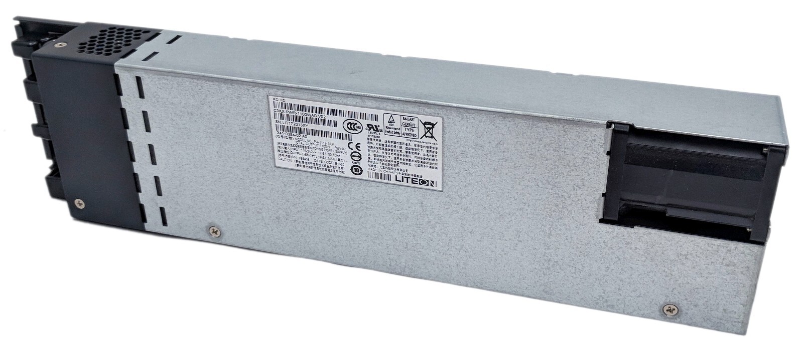 Cisco C3KX-PWR-1100WAC V02 Power Supply 1100W for Catalyst 3750/3850 Series OEM