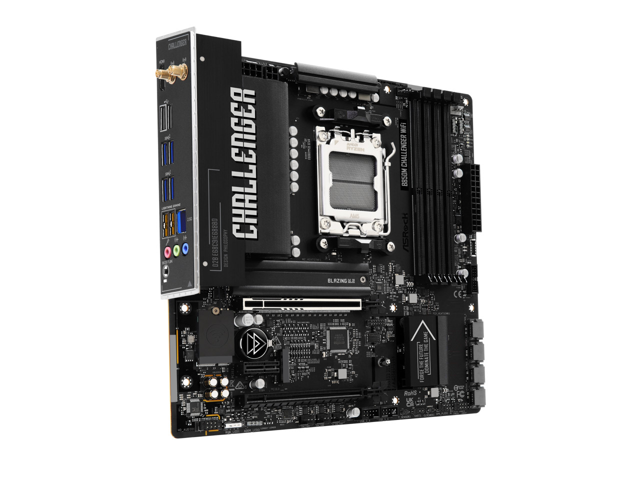 B850M Challenger WiFi AM5 AMD B850 Micro ATX Motherboard ASRock