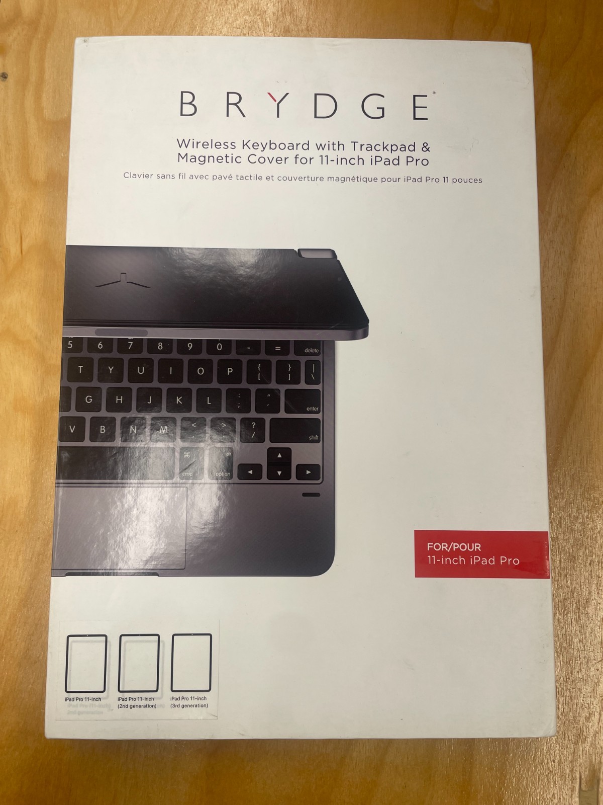 Brydge 11 Pro+ Wireless Keyboard w Trackpad for iPad Pro 11-inch 1st/2nd/3rd Gen
