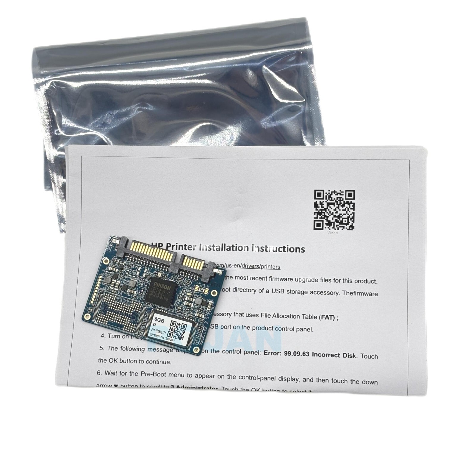 CE502-69005 CE869-60001 SSD card for HP LJ M4555 Half Slim Solid state drive 8GB