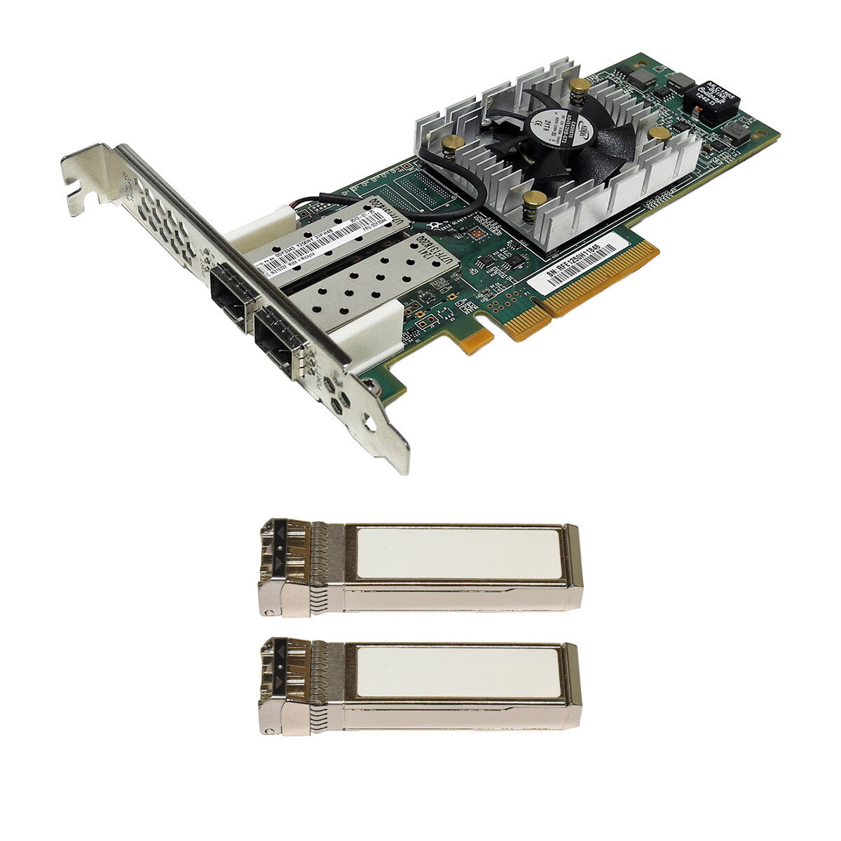 Lenovo QLogic QLE2662-LNVX Dual Port 16Gb PCIe x8 FC 00Y3344 FP +2x GBICs