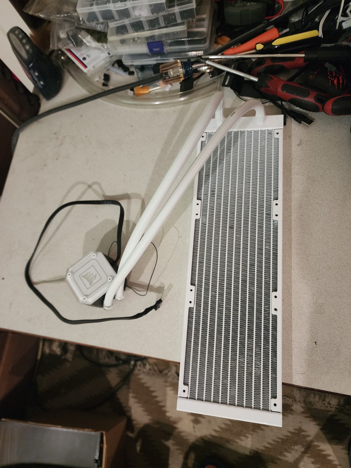 CORSAIR iCUE H150i ELITE Capellix White 360mm AIO CPU Cooler - Cooler Only 
