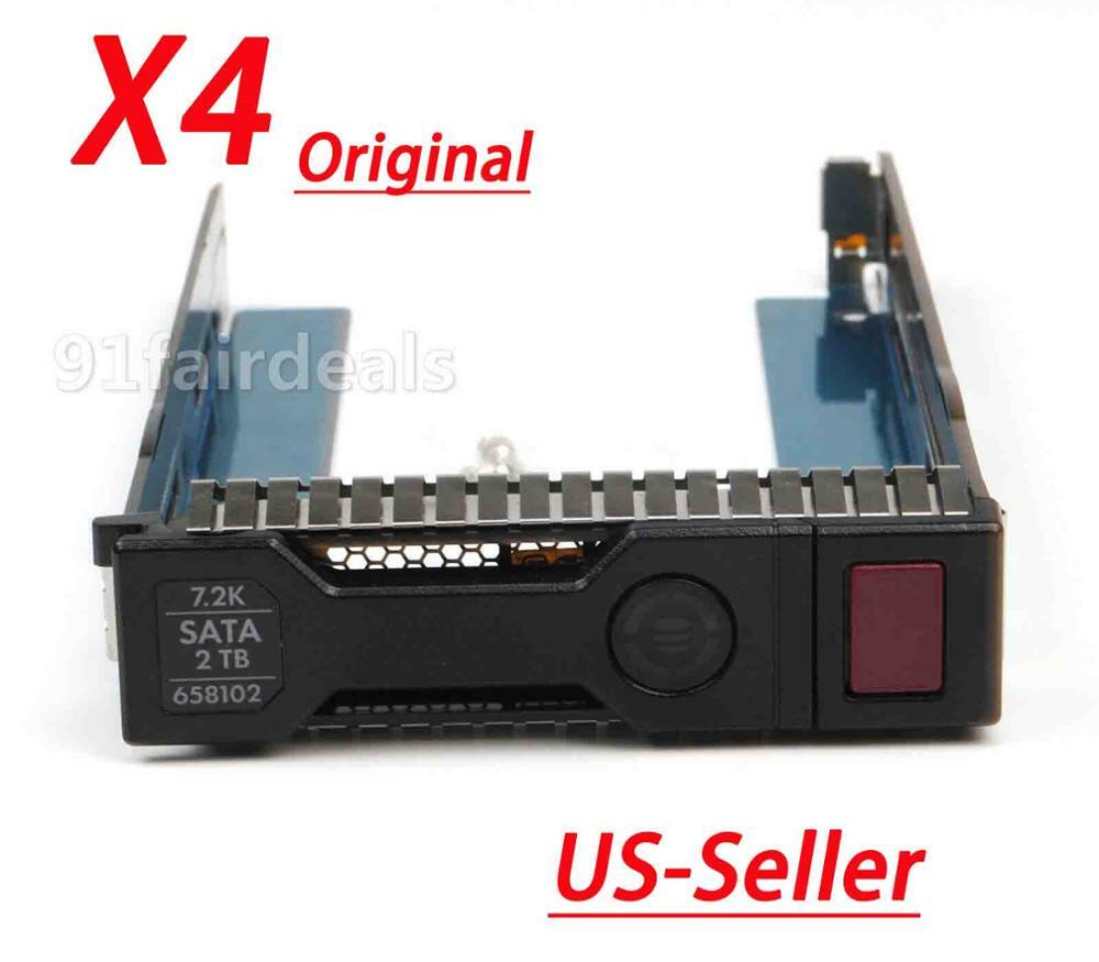 4X Original HP Hard Drive Tray Caddy 3.5" Smart G8 SAS SATA 651314-001 DL380p