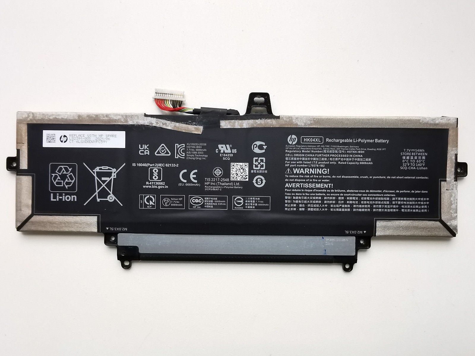 Genuine HP HK04XL 54Wh Battery 74% Health 8h Runtime HP EliteBook x360 1030 G8