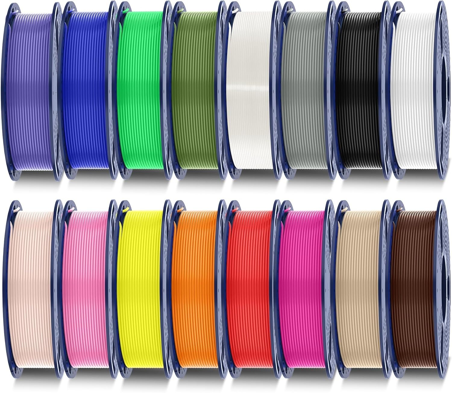 16 Color PLA Filament Bundle Multicolor 3D Printer 1.75mm Individually