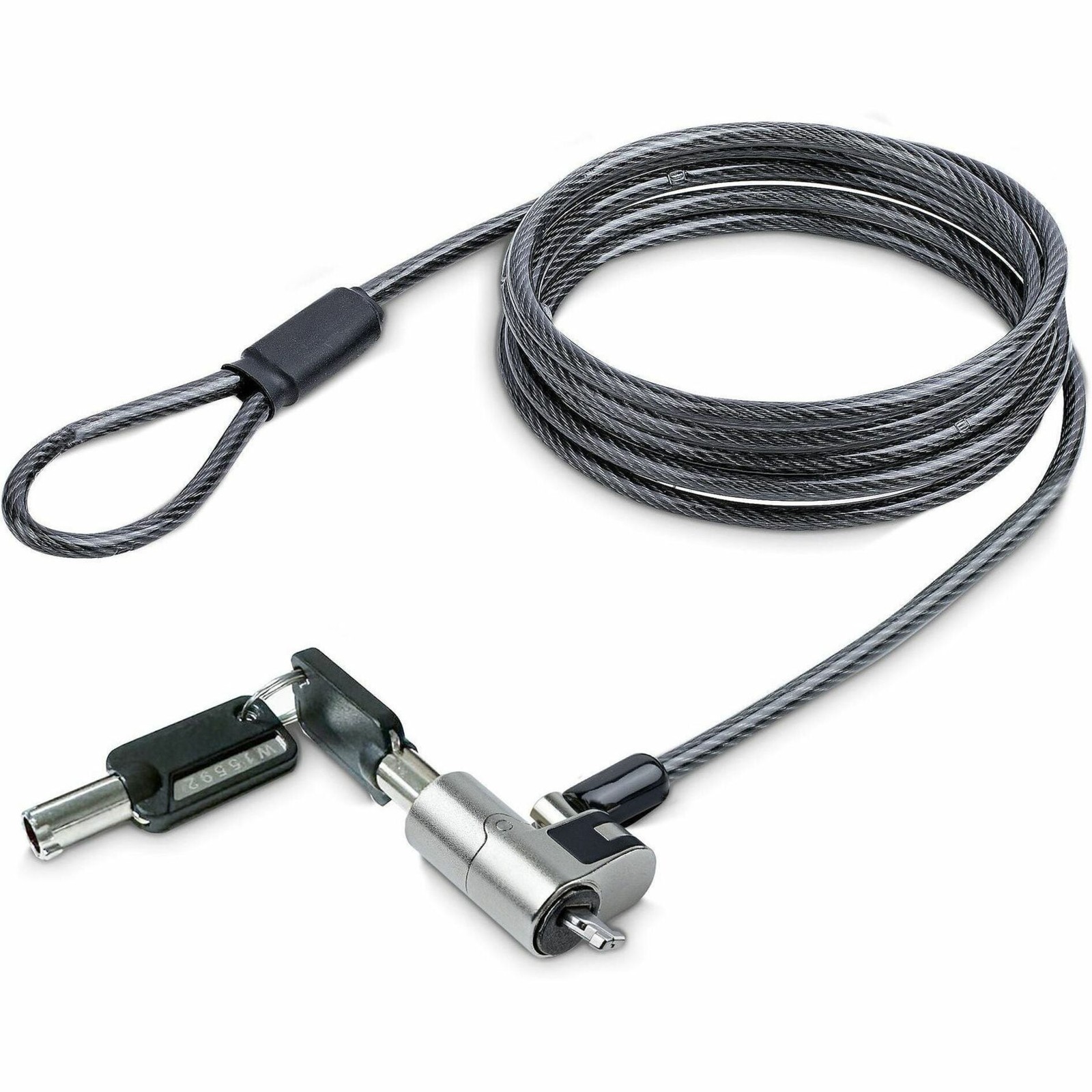 Startech Nano Laptop Cable Lock, 6.6ft Cut-Resistant Steel Cable, Keyed