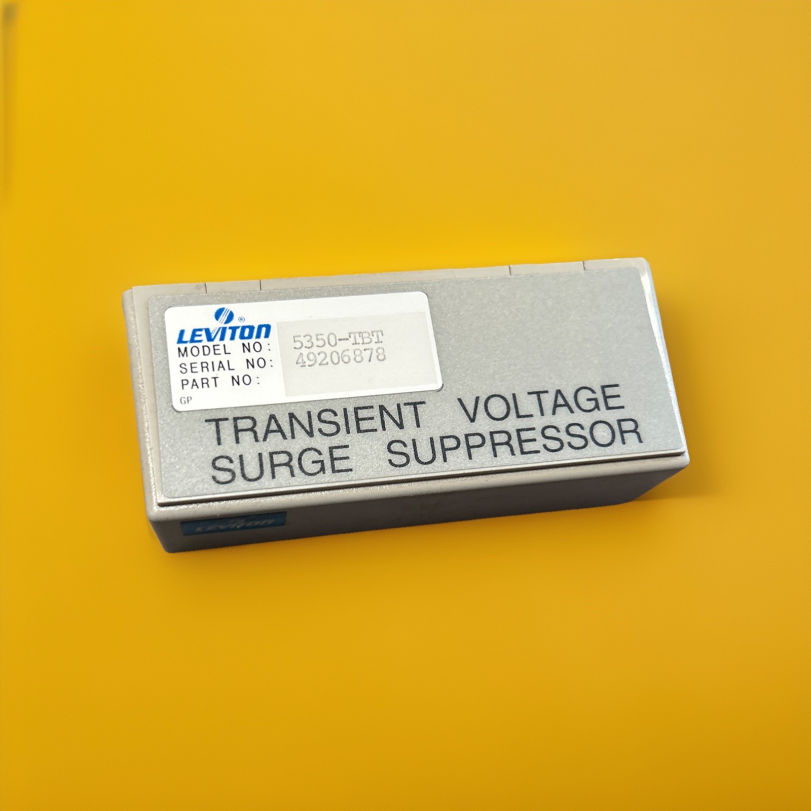 🔥(AN) ***QTY 1*** Leviton 5350-TBT, 4 wire Ethernet surge suppressor, RJ45 surg