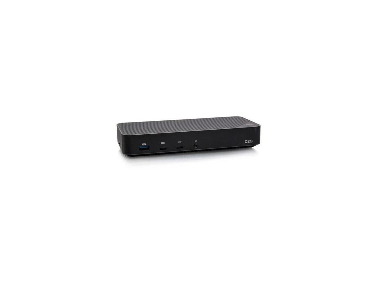 C2G USB-C Hybrid Triple 4K Display Docking Station, 130W Power Delivery, HDMI,