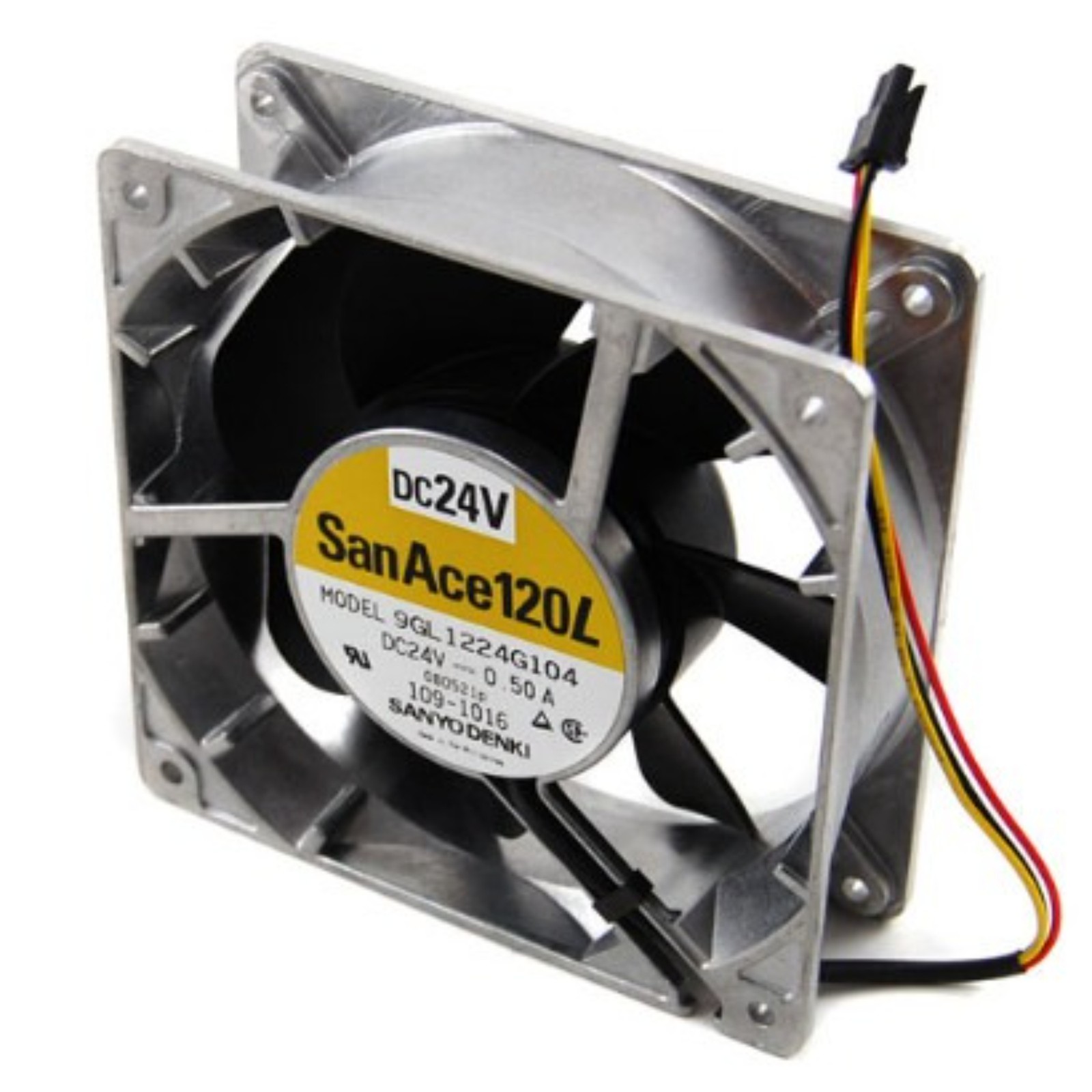 2PCS Sanyo Denki MODEL 9GL1224G104 24V 0.50A SanAce120L Cooling Fan
