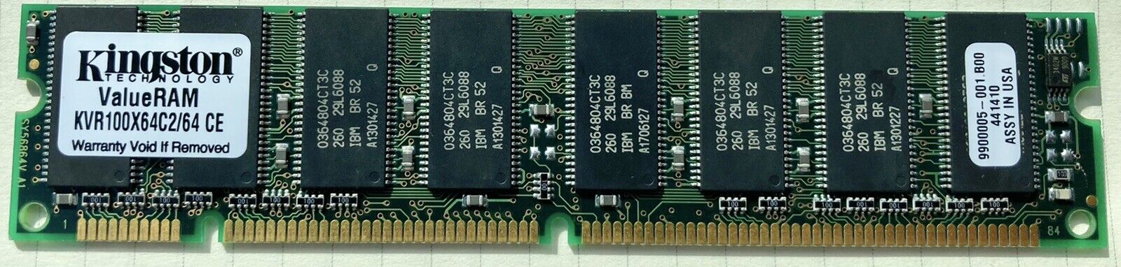 Kingston Technology KVR100X64C2/64 CE Internal Memory Card 64MB