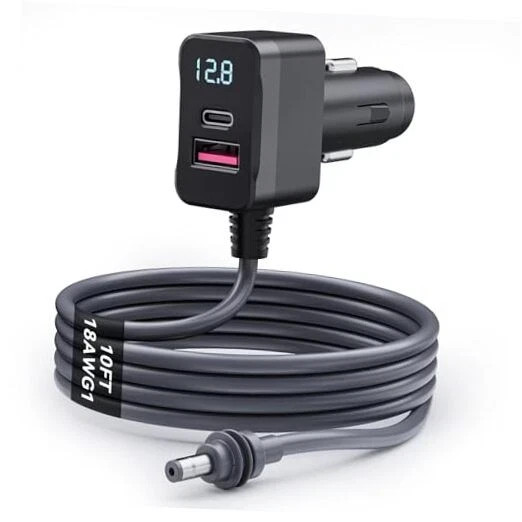 Starlink Mini Car Adapter 10FT 3-in-1 Cable & 12V-24V Adapter with Display |