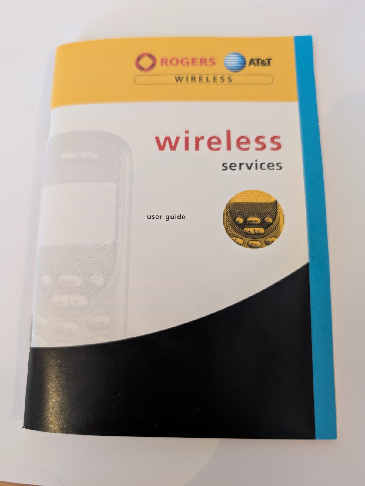 Rogers AT&T Wireless Services User Guide Vintage Cell Phone Manual Collectible