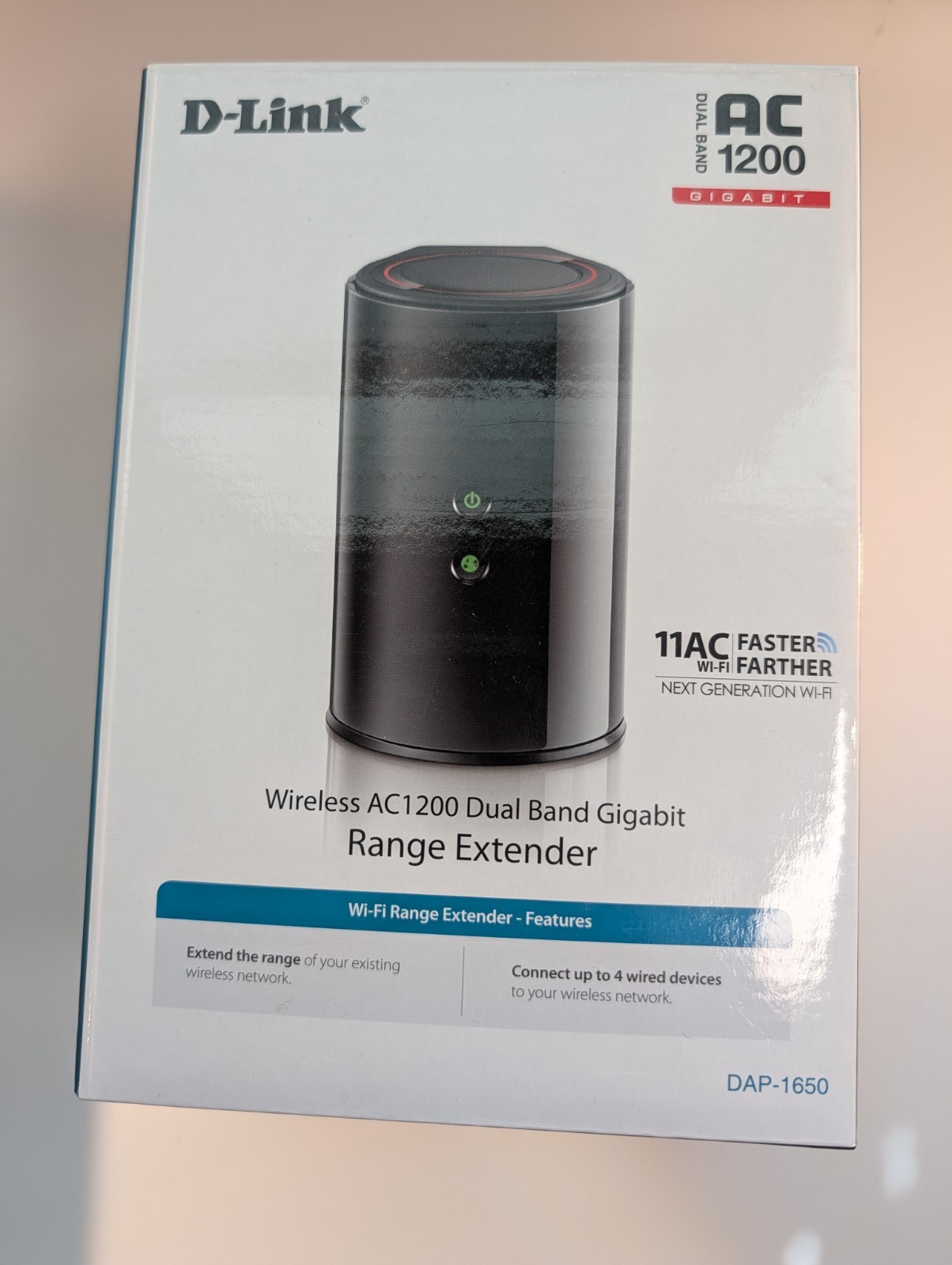 D-Link Wireless Range Extender AC1200 Dual Band Gigabit DAP-1650