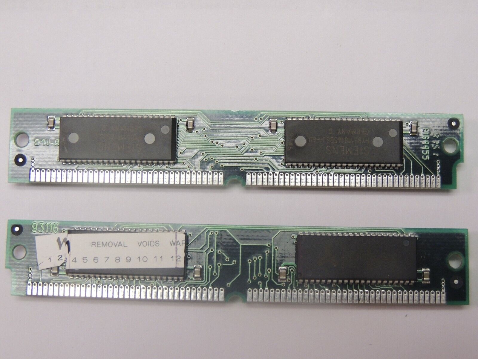 2 x 8MB (16MB) SIMM RAM MODULES, 60NS, EDO, NON-PARITY, 72 PIN