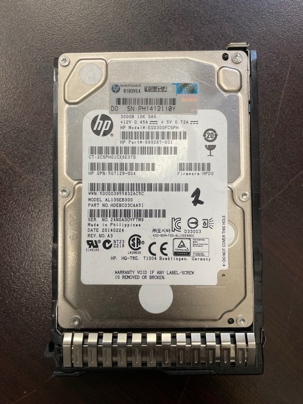 HP 300GB 3.5" Internal Hard Drive