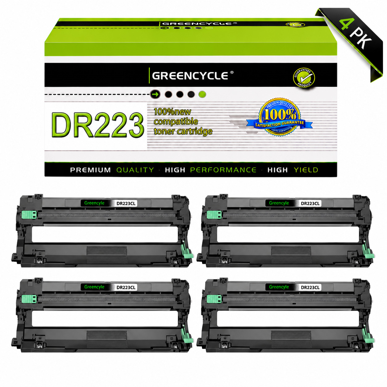 4PK DR223CL Black Drum Unit Replace Brother DR-223CL DR-223 Brother MFC-L3710CDW