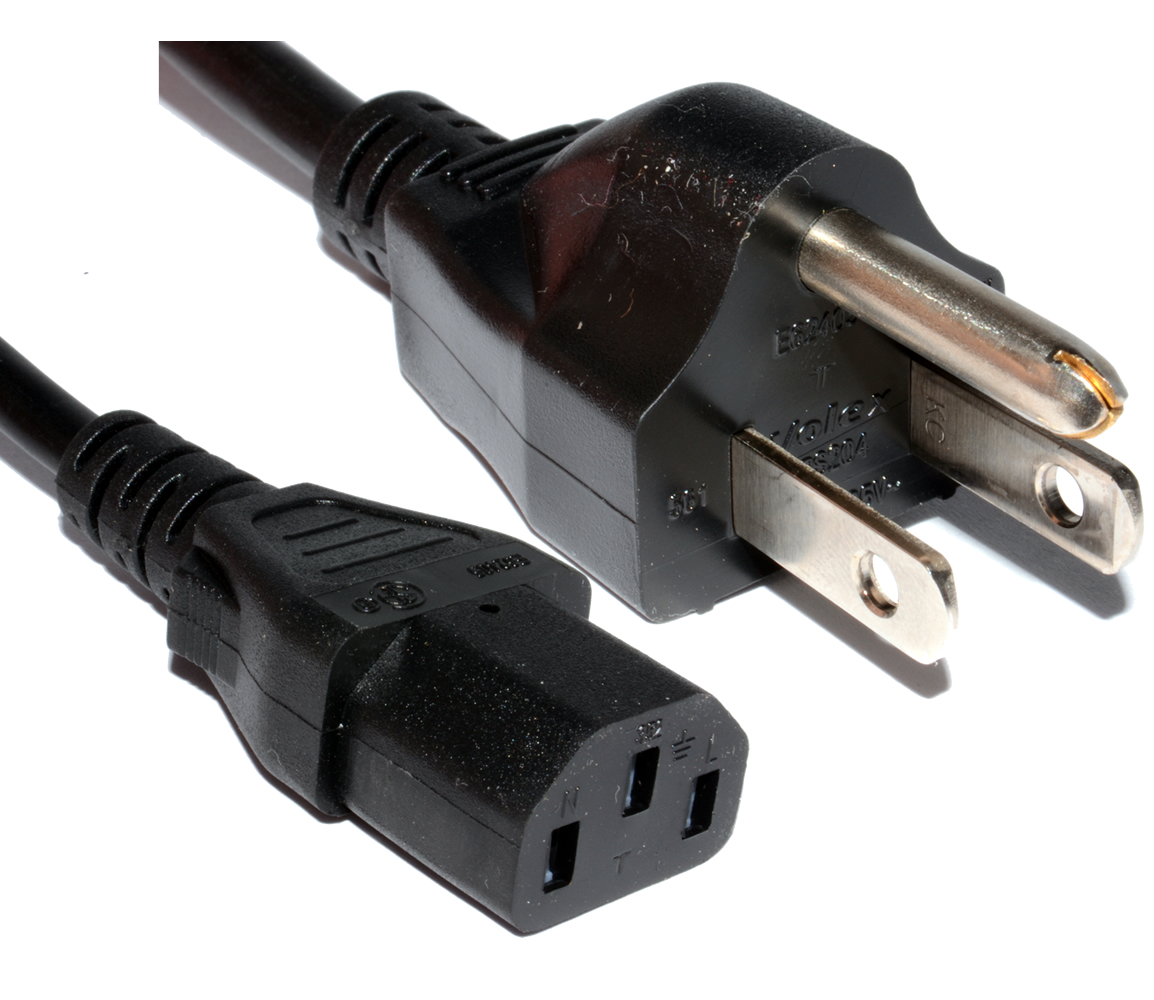 6ft AC Power Cord Cable 3 Prong US Plug for TV PRINTER PC DESKTOP HP Dell CISCO