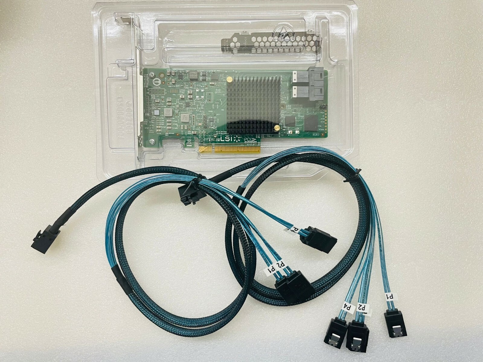 LSI 9311-8i 12Gbps 8 Ports HBA PCI-E 3.0 RAID Controller +2* SFF-8643 SATA Cable