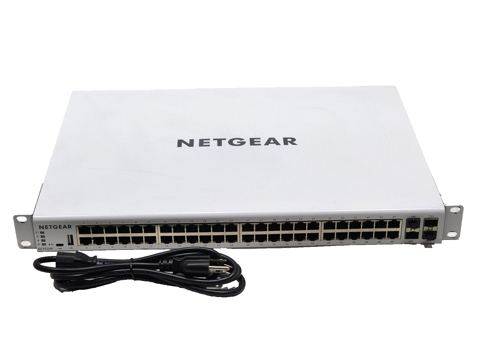 NETGEAR GC752XP 52-Port PoE Gigabit Ethernet Smart Switch W/ Cloud Management