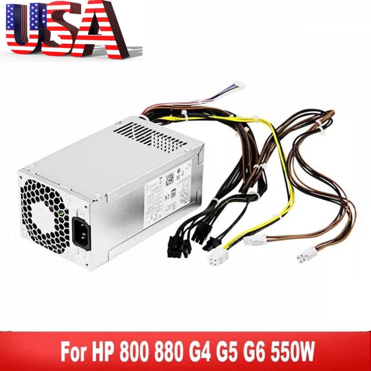 New PSU 550W Power Supply Fits HP Z2 Z1 800 880 G4 G5 G6 L75200-004 PA-5501-2 US
