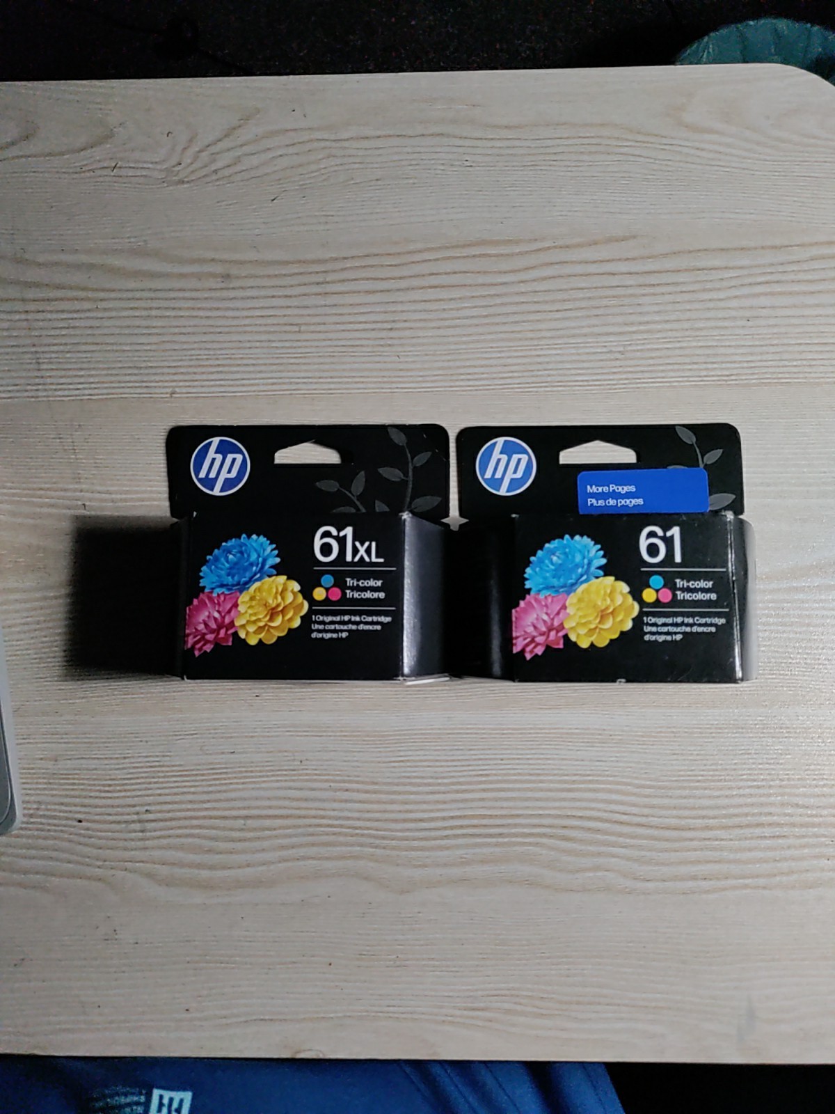 New Genuine HP 61XL Abd 61 Tri-Color Ink Cartridges Set  BB 8/27