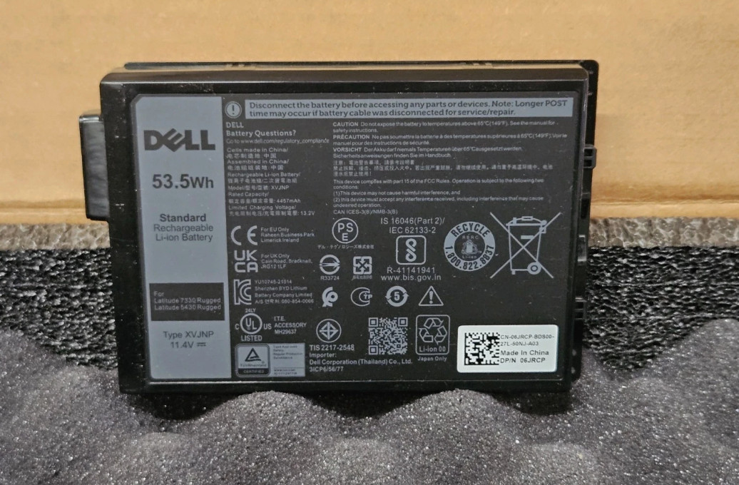 OEM Genuine 53.5WH XVJNP Battery ForDell Latitude 5430 7330 Rugged Extreme P148G