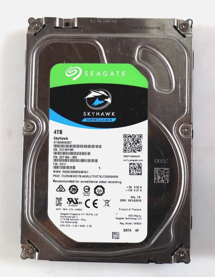 Seagate SkyHawk ST4000VX007 4TB 5900RPM SATA 6Gb/s 3.5" Hard Drive