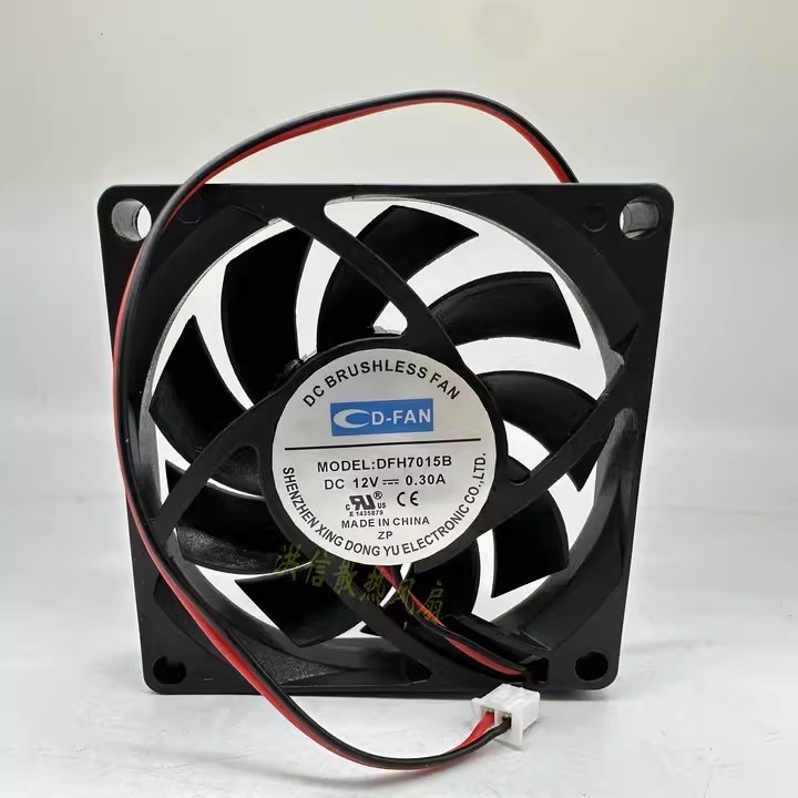 1PCS CD-FAN 7CM DFH7015B DC12V 0.30A High-Flow CPU Power Supply Case Cooling Fan