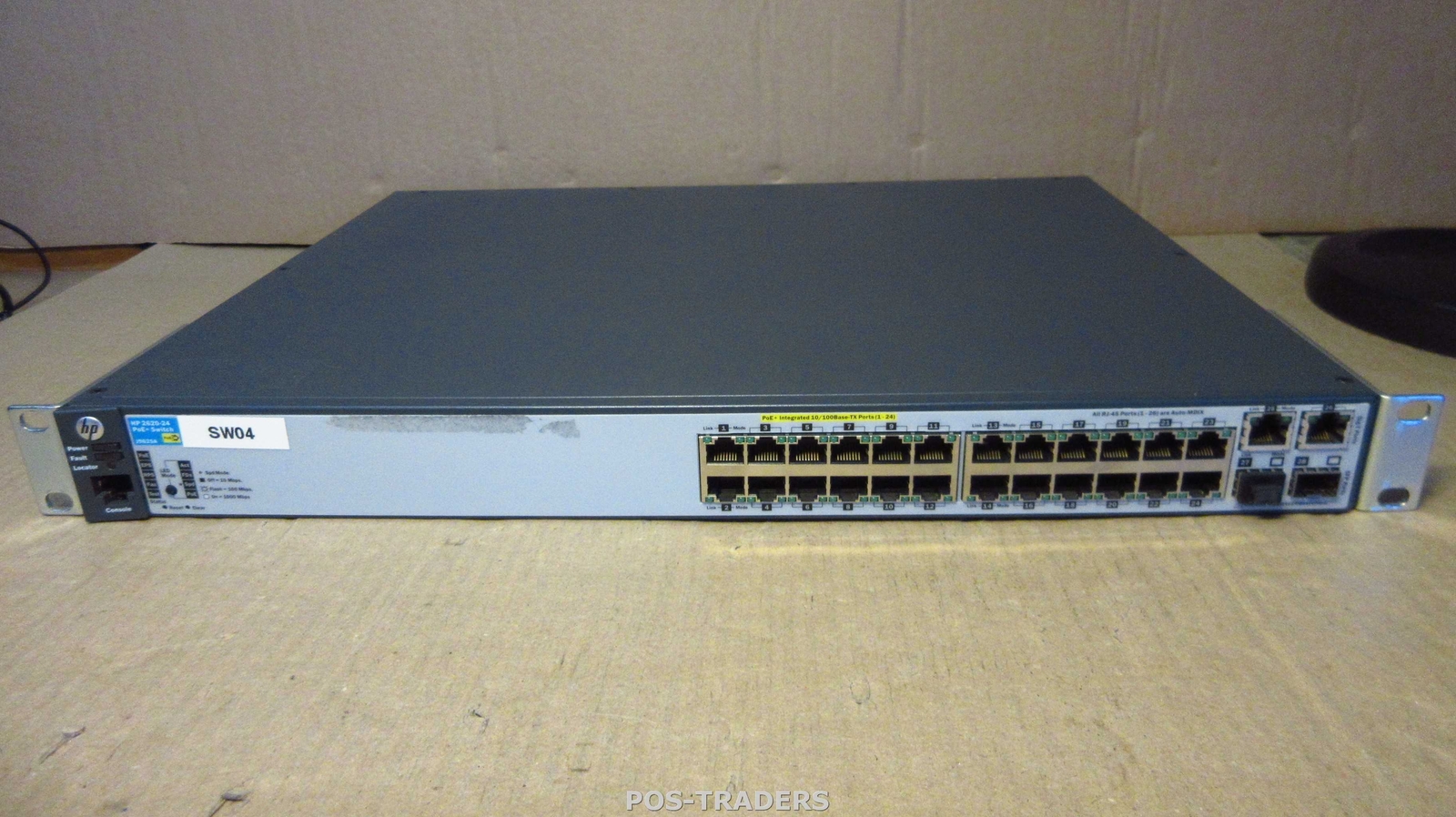 HP J9625A ProCurve E2620-24 Switch 24-Port PoE+10/100 2x GbE/SFP+RACK EARS