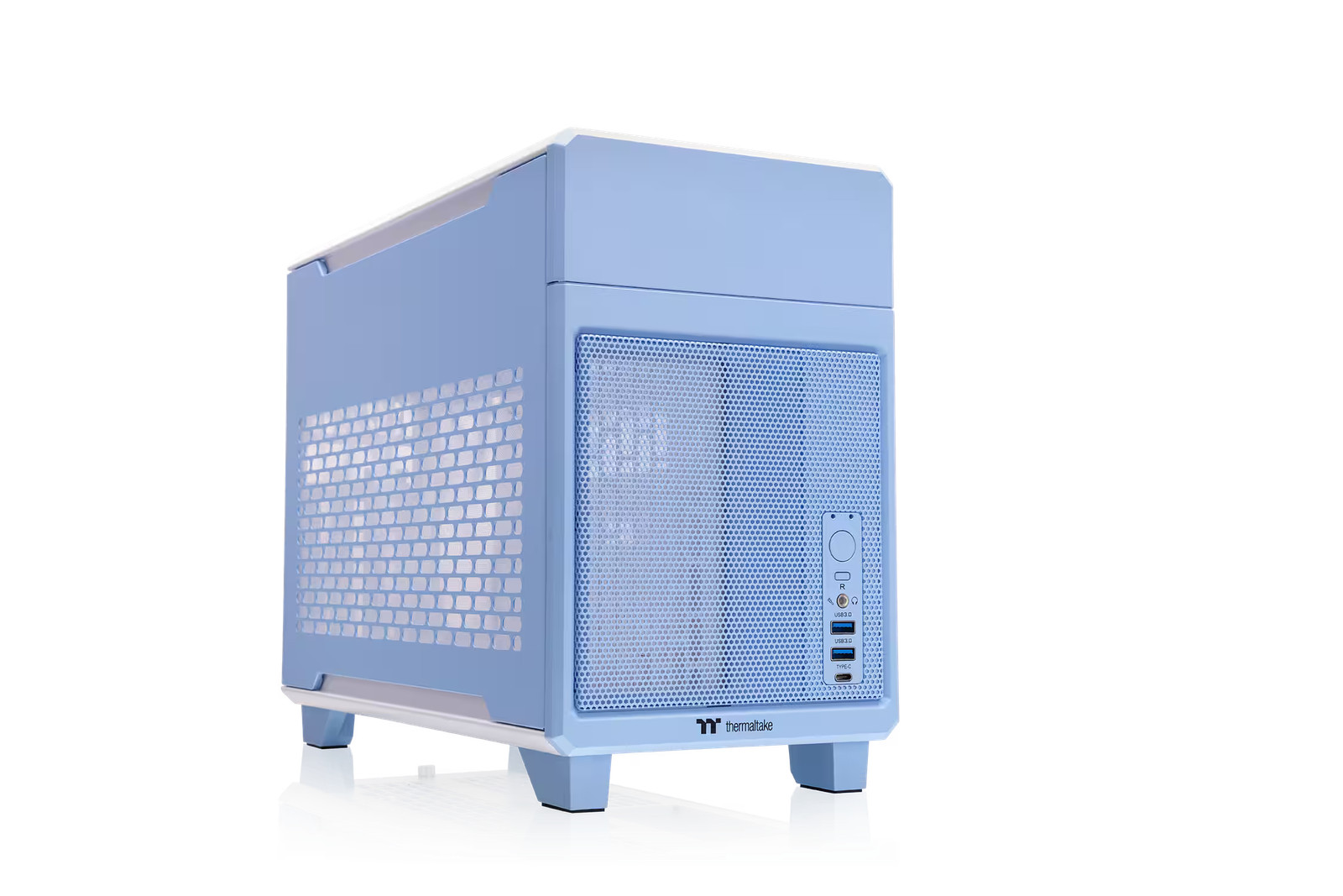 Thermaltake - TR100 SFF mITX Mini Tower PC Case with PCIe 4.0 Riser Cable Inc...