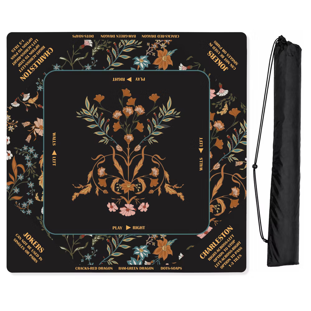Sweet Jojo Designs Mahjong Mat for Table with Rules Shipped Rolled -