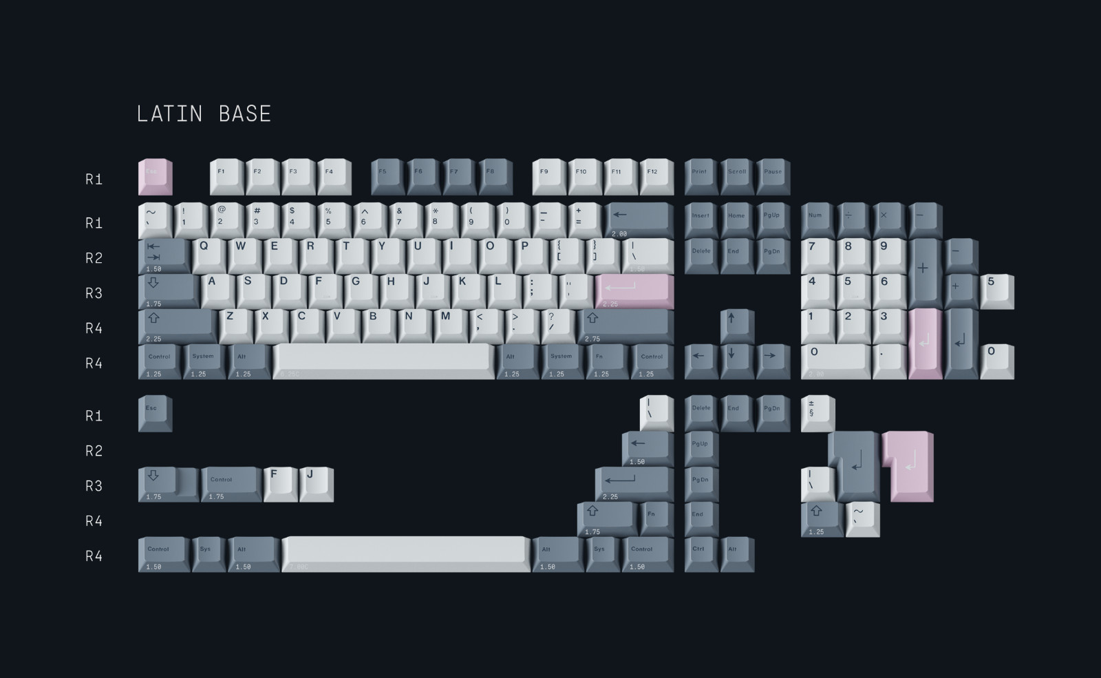 GMK Fuji Latin Bundle - Latin Base Kit + Novelties + Spacebars + Rama Fuji