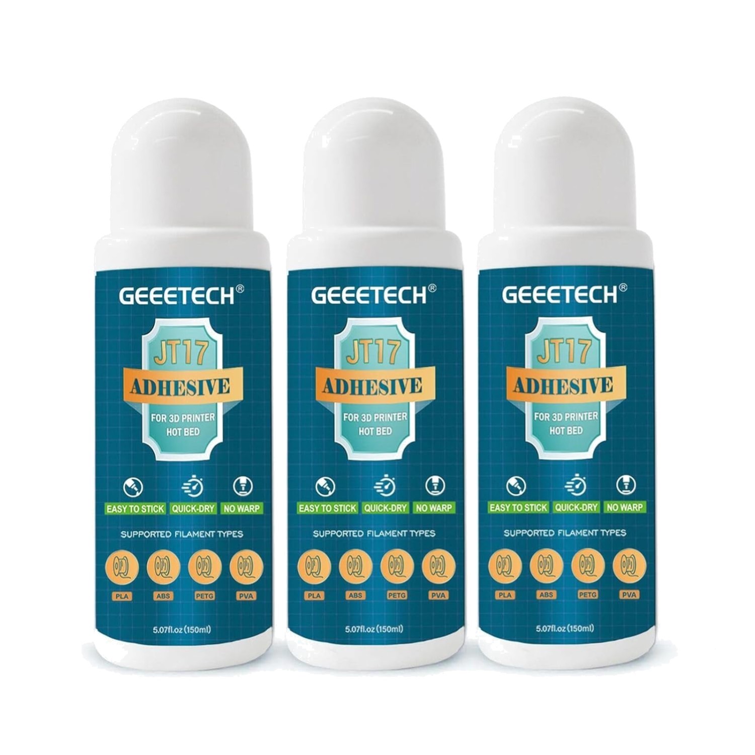 Geeetech 3D Printer Bed Adhesive Glue 3 Pack 450Ml 15 Fl Oz