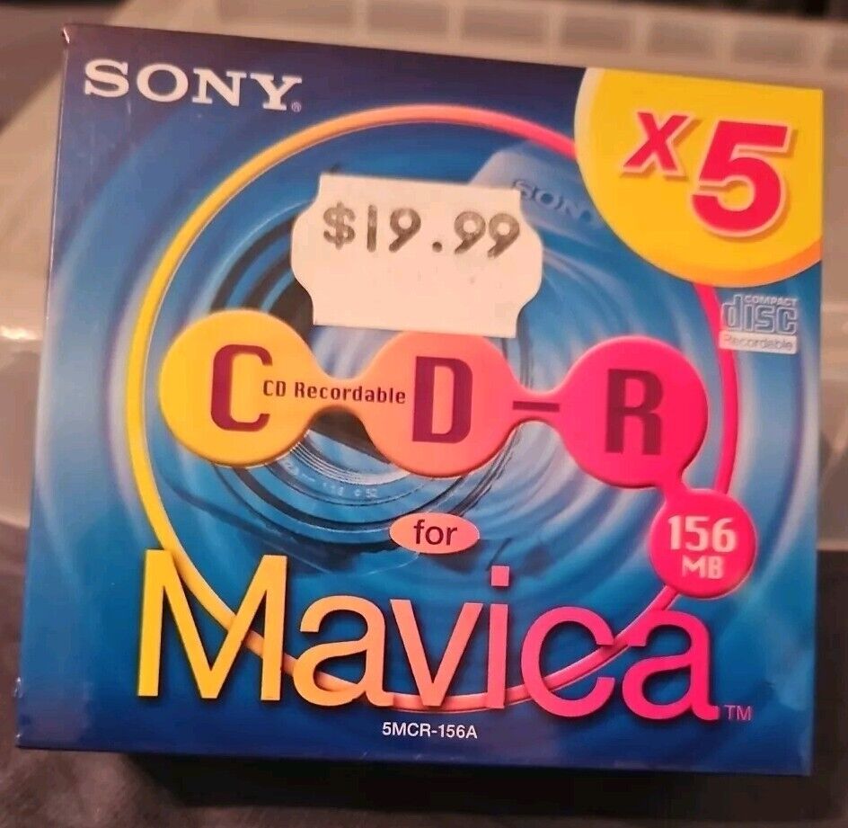 Sony 156MB CD-R CD Recordable - 5-PACK For MAVICA Cameras 5MCR-156A