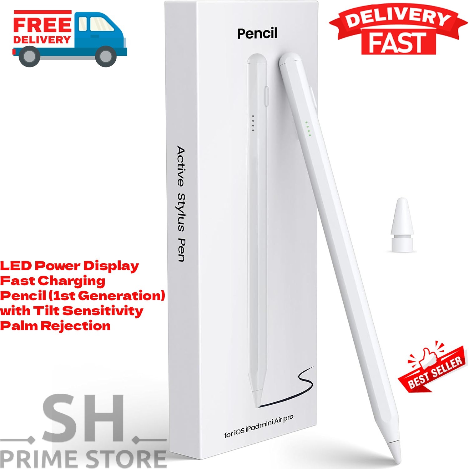 iPad Pencil 1st Generation, Apple iPad Air/iPad Mini/iPad Pro Fast Charging