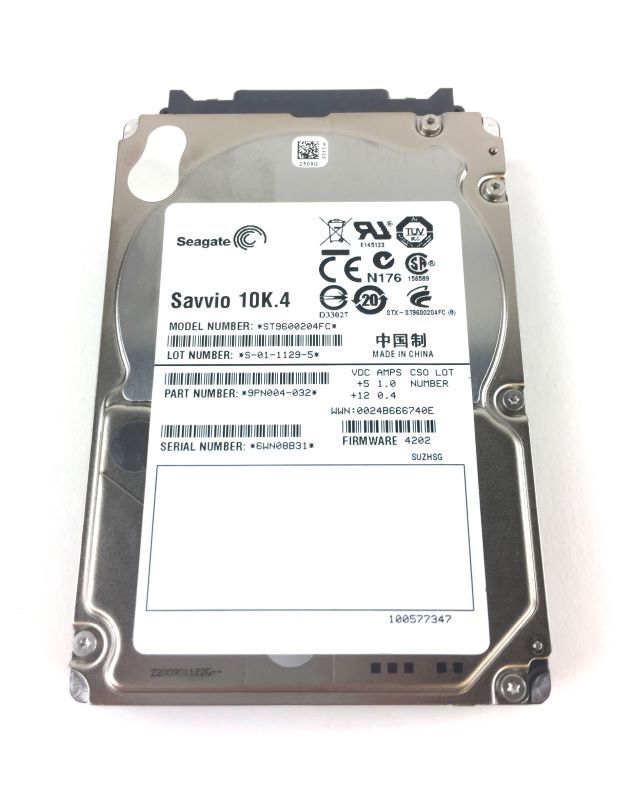 Seagate Savvio 10K.4 600GB Internal 10k RPM 2.5" ST9600204FC HDD Fiber Channel