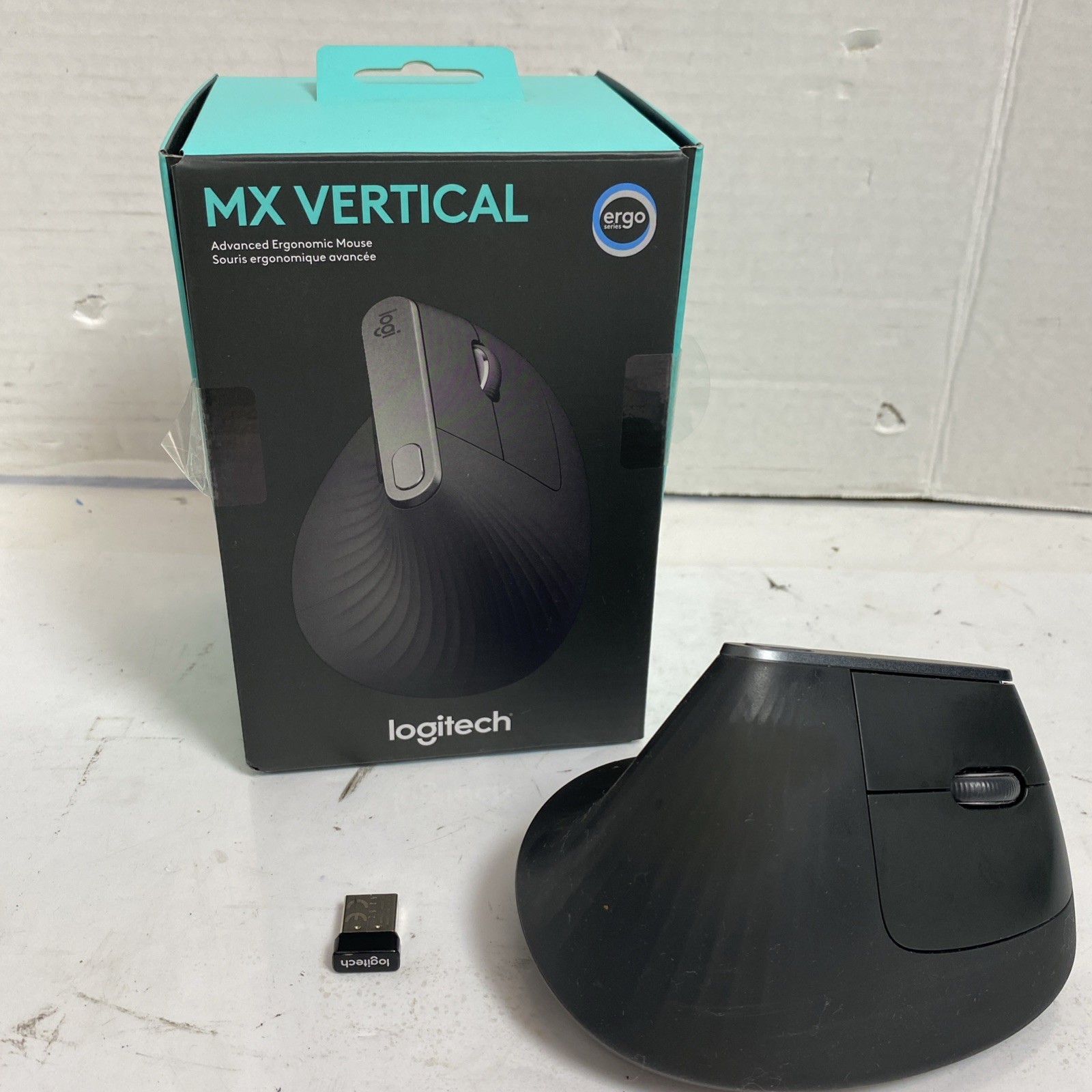 Logitech MX Vertical Advanced Ergonomic Wireless Mouse With Dongle - Tested
