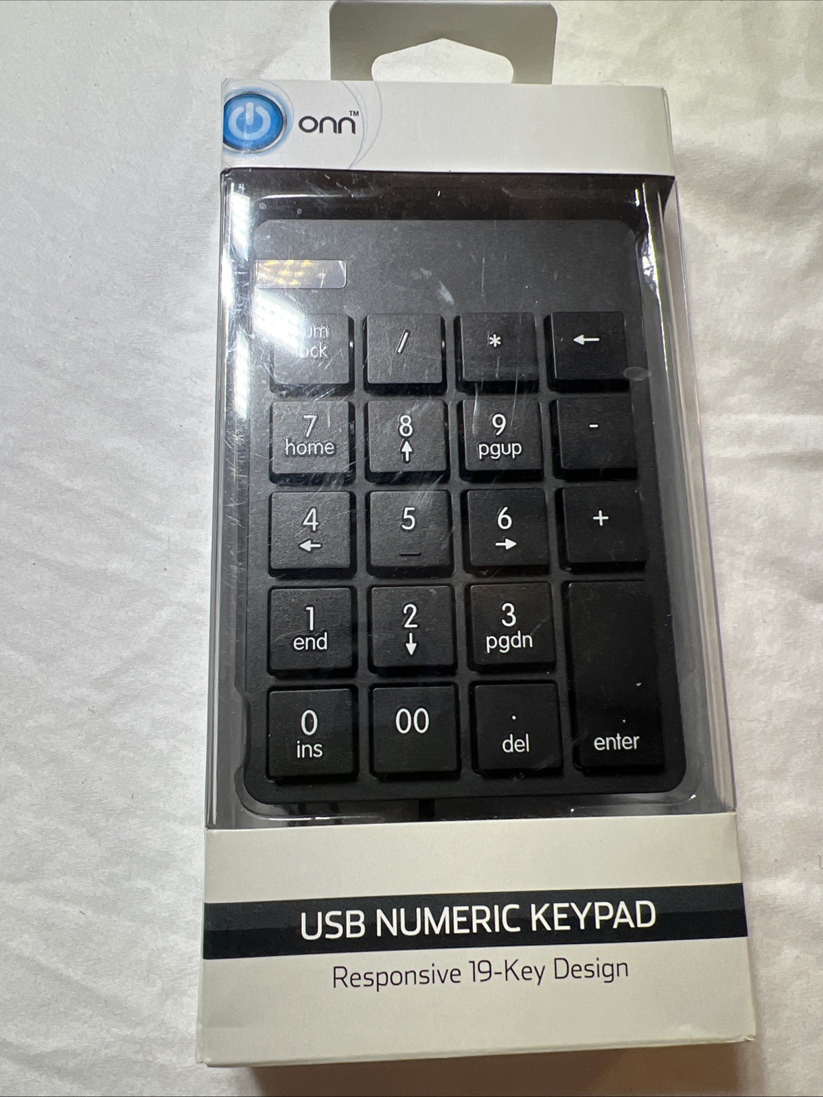 NEW Sealed Onn USB Numeric Keypad Responsive 19-Key number Keypad Design