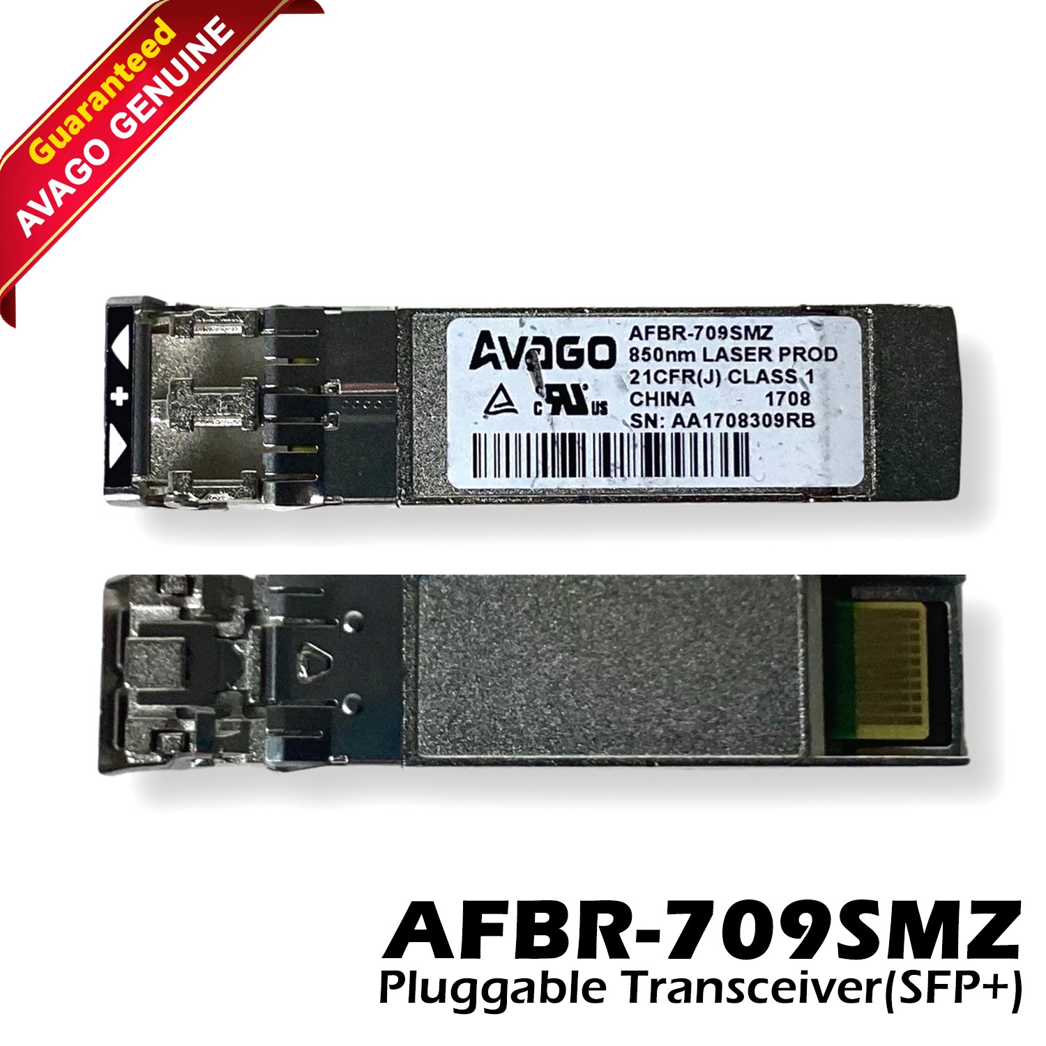 Lot 10 Avago AFBR-709SMZ 10Gb SFP+ 850nm SR MMF Duplex LC Transceiver Module