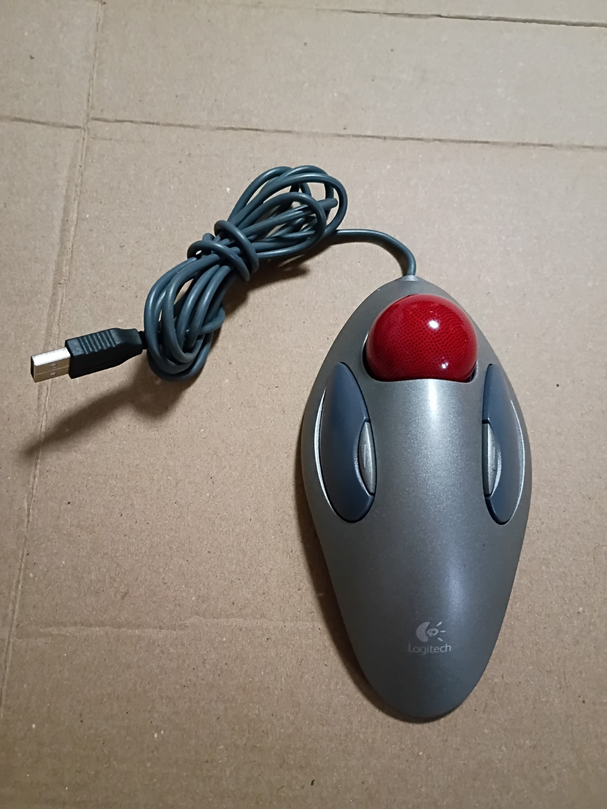 Logitech T-BC21 Trackman Red Marble USB Trackball Mouse, Tested  