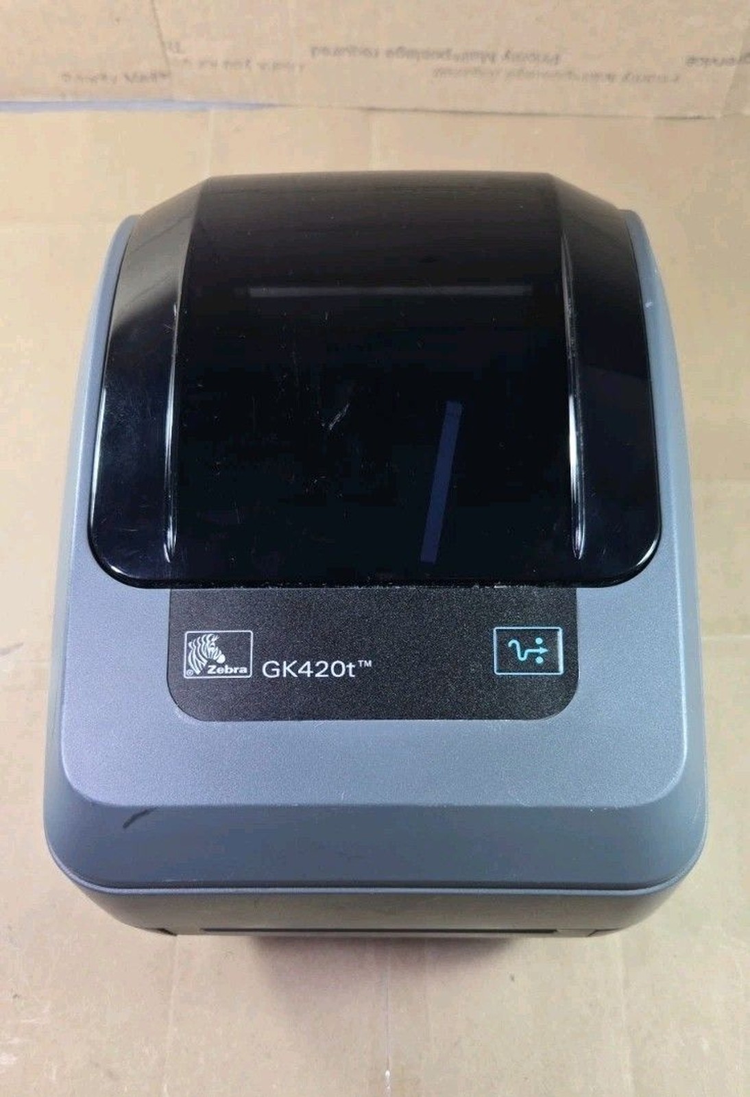 ZEBRA GK420T THERMAL BARCODE LABEL PRINTER GK42-102210-000. E77 *NO PWR ADAPTER*