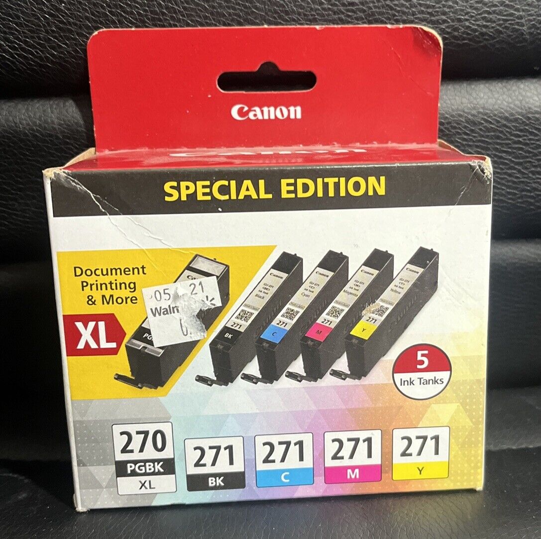Canon PGI-270XL/CLI-271 5 Color Value Pack Ink Cartridge Genuine Original