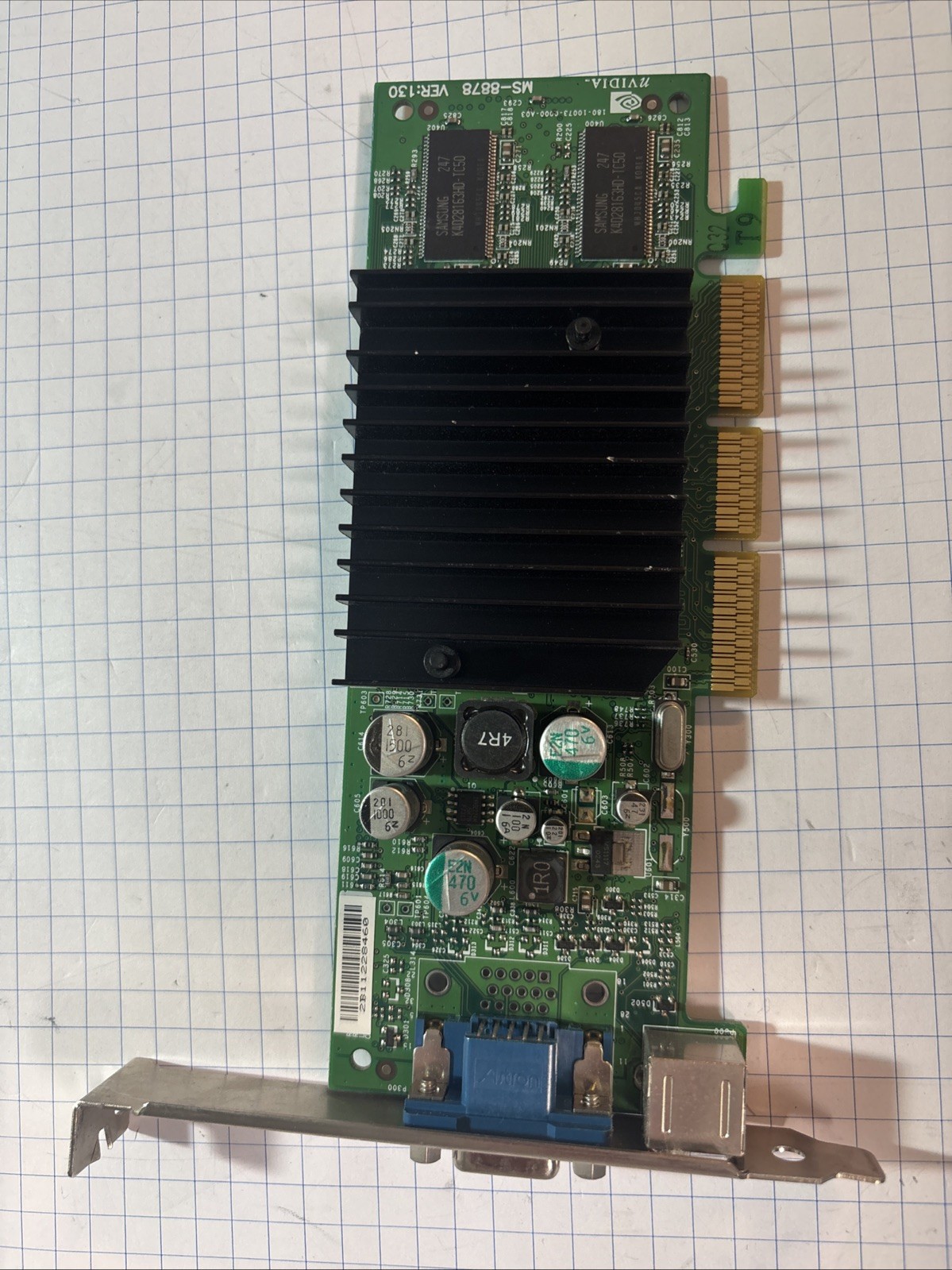 Dell 5H175 ATI Radeon X600 RV370 Video Graphics Card GPU @MB318