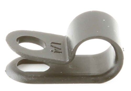 1/4" Black Nylon Cable Clamps - (pack of 50)