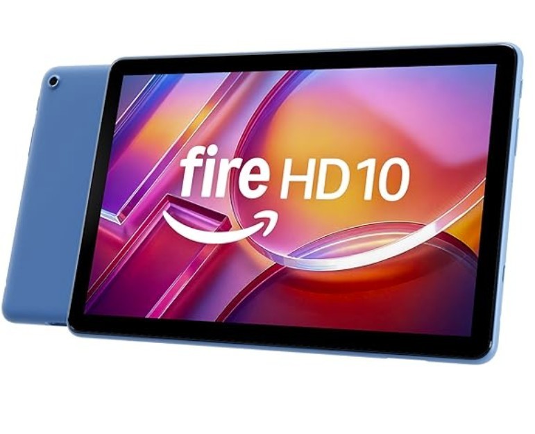 Amazon Fire HD 10 Tablet 13th Bundle With Matching Case-Blue