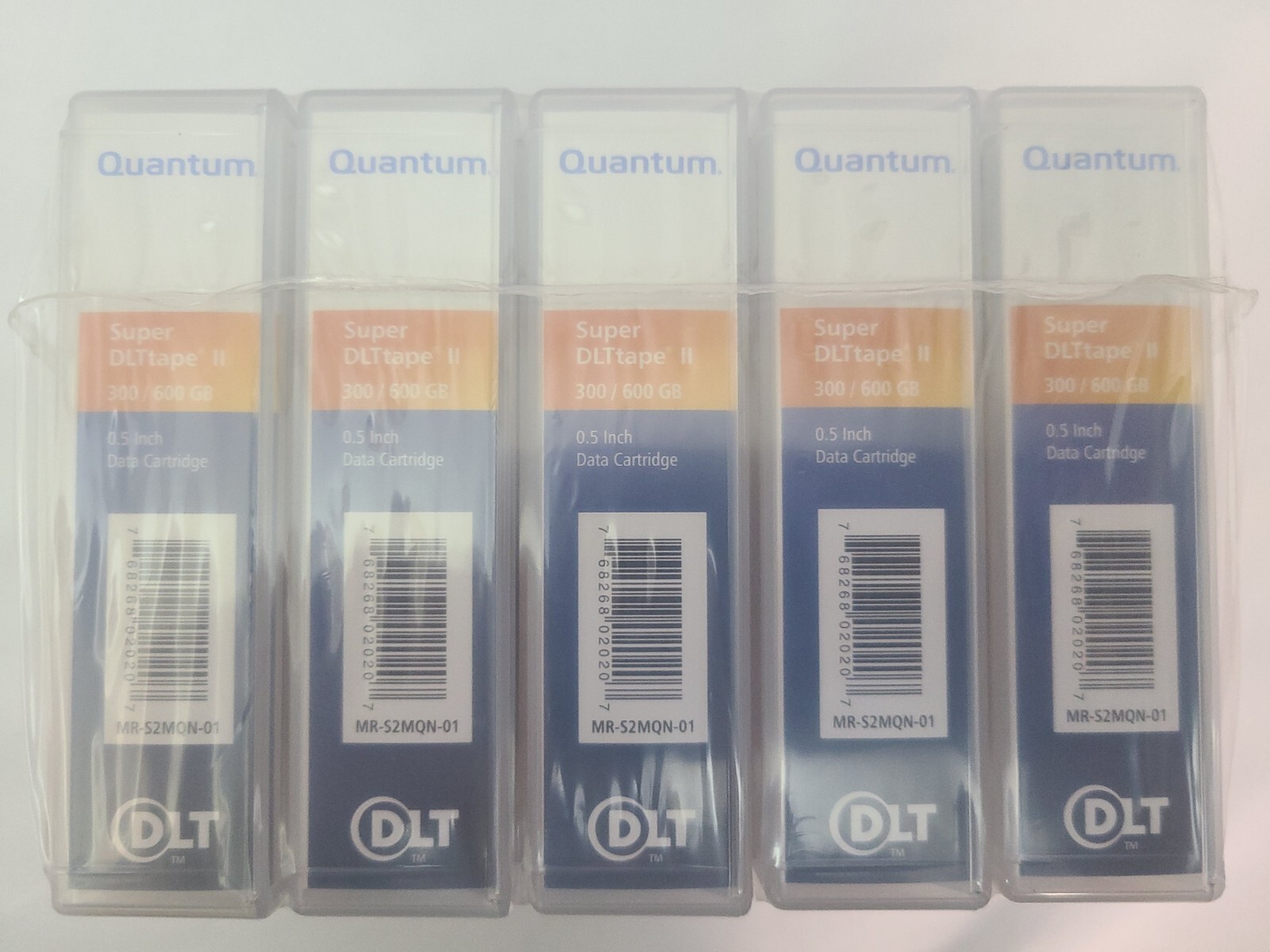5 pack Quantum MR-S2MQN-01 Super DLTtape II 300/600GB Data Tape cartridges